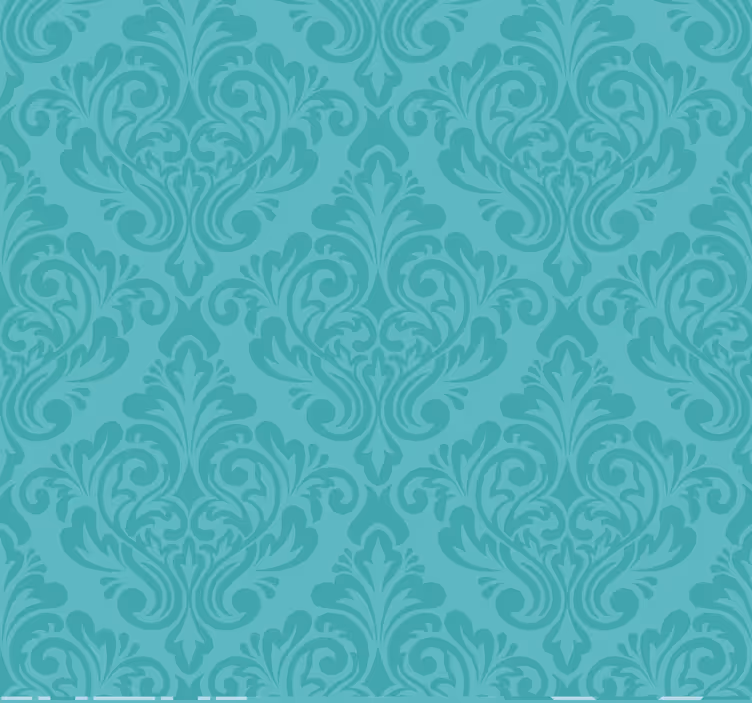damask Turquoise blind - TenStickers