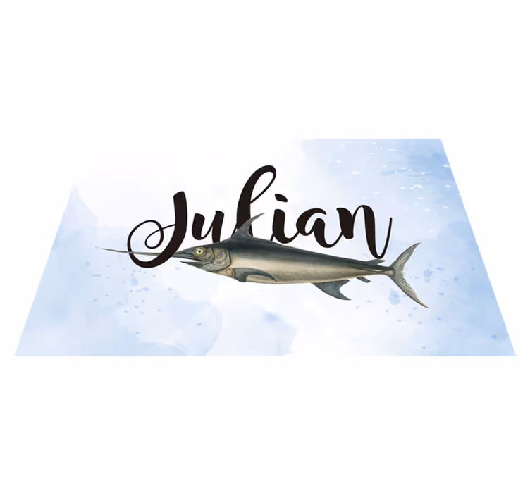 Personalised placemats custom name plate - TenStickers