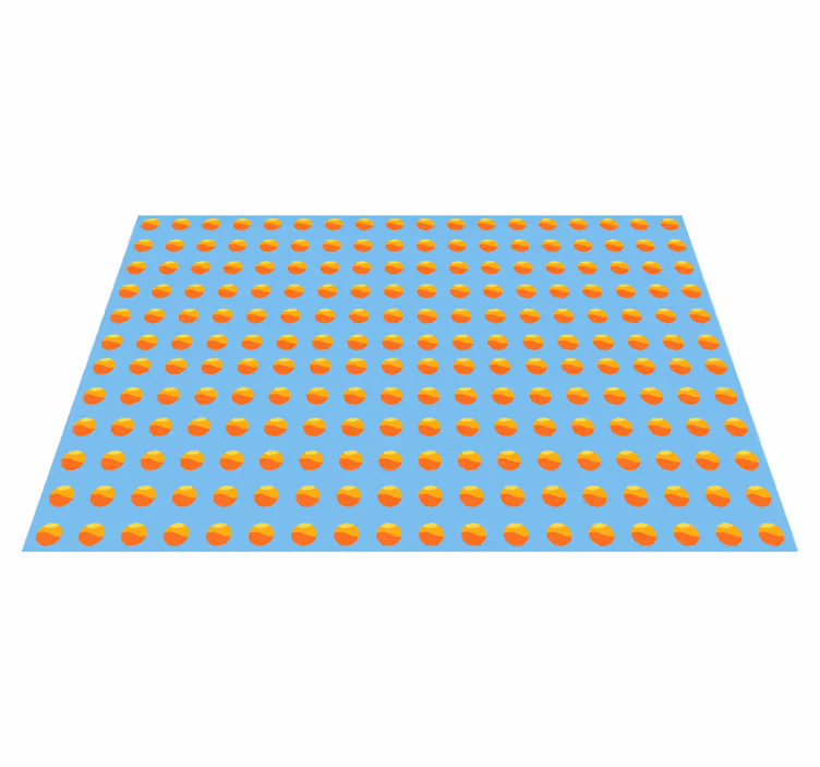 Modern placemats with vibrant circular designs - TenStickers