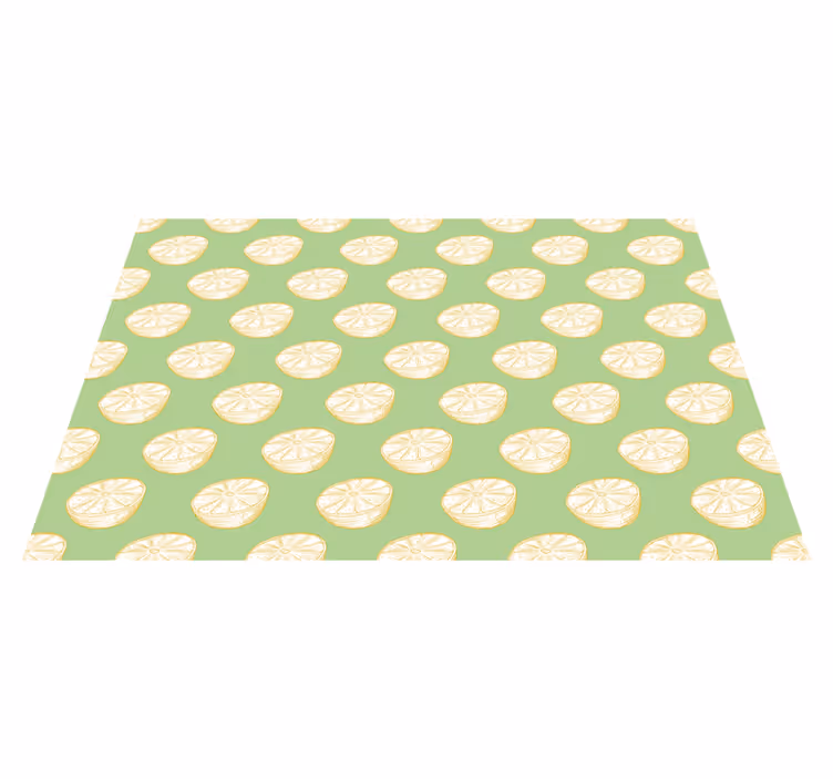 Modern placemats lime slice design - TenStickers