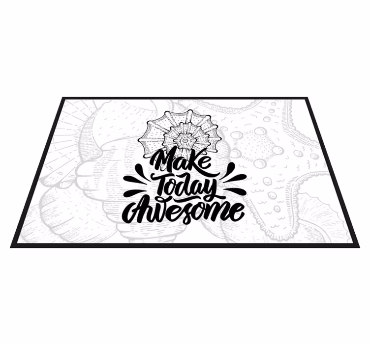 Seashell motif and text  quote placemats - TenStickers
