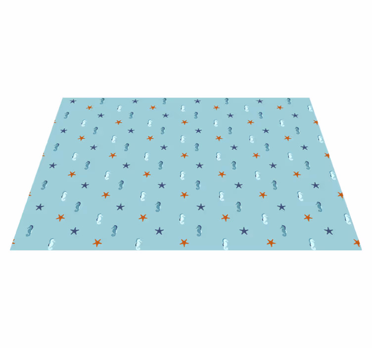 Original placemats seahorse starfish design - TenStickers