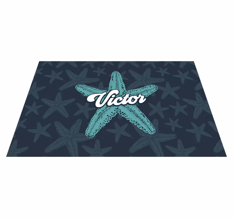 Personalisable placemats starfish personalised accent - TenStickers
