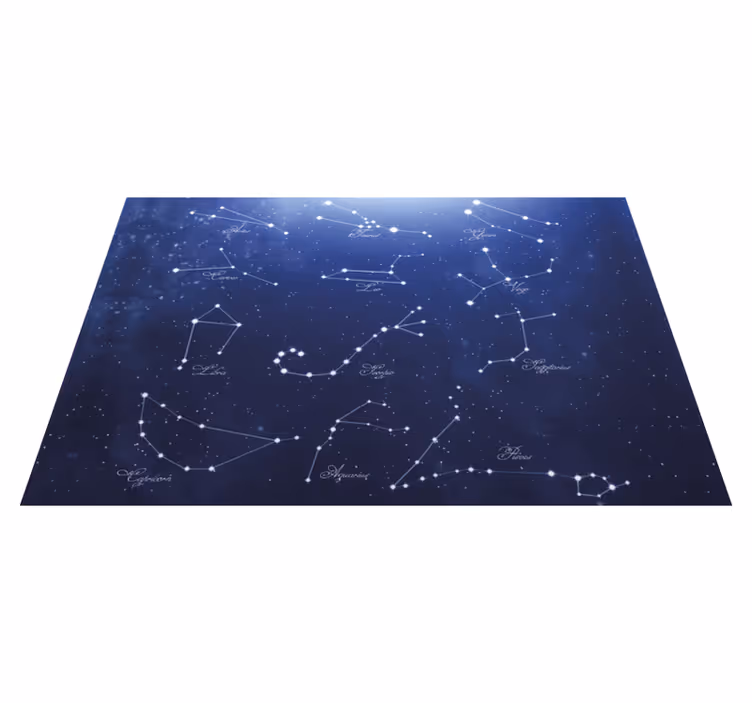 Placemats with quote constellation star map - TenStickers