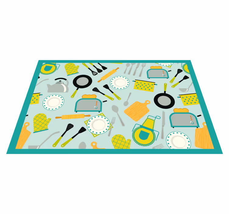 Original placemats kitchen utensil design - TenStickers