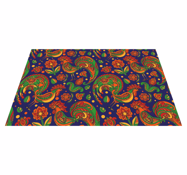 Polish folk with roosters original placemats - TenStickers