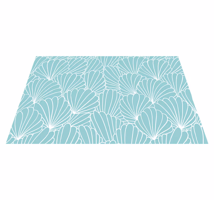Textured placemats with shell patterned surface - TenStickers
