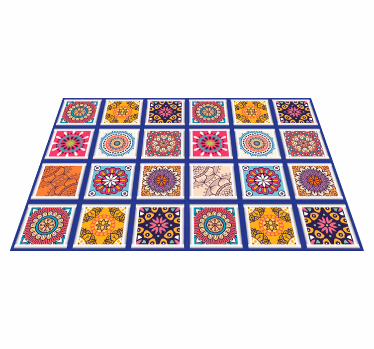 Original placemats with geometric floral designs - TenStickers