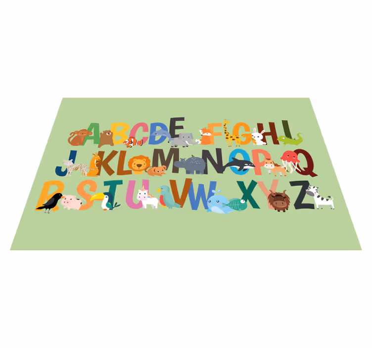 Animal Alphabet DE children placemats - TenStickers