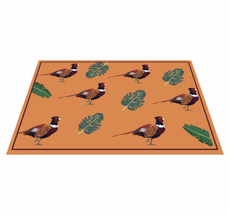 Original placemats colorful pheasant design - TenStickers