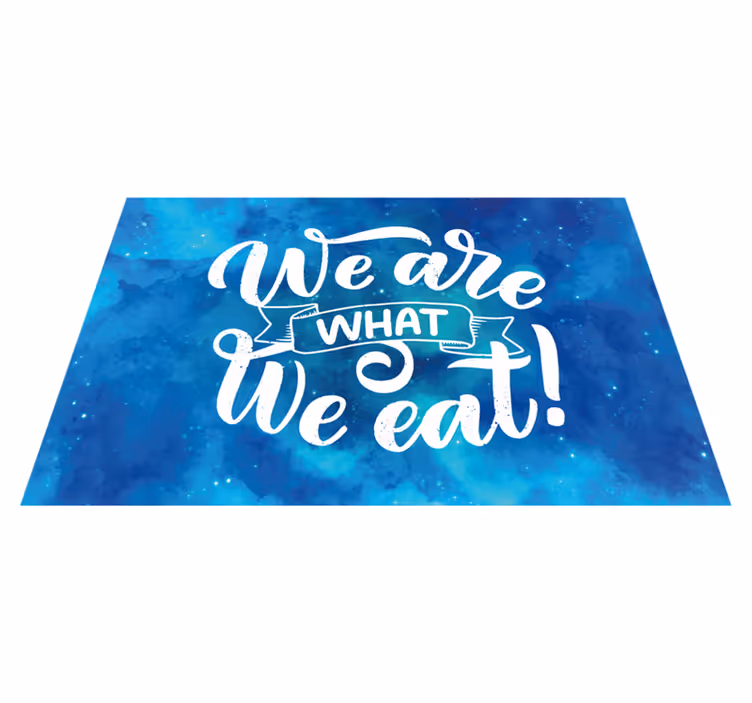 Placemats with quote inspirational quote decor - TenStickers
