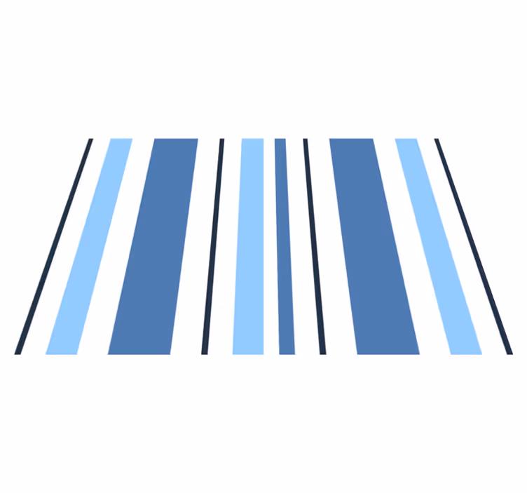 Shades of blue stripes textured placemats - TenStickers