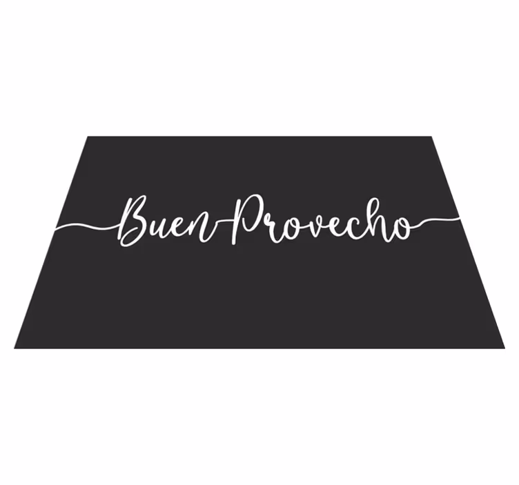 Placemats with quote elegant dining inspiration - TenStickers