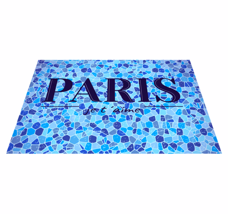 Placemat with quote paris is always a good idea - TenStickers