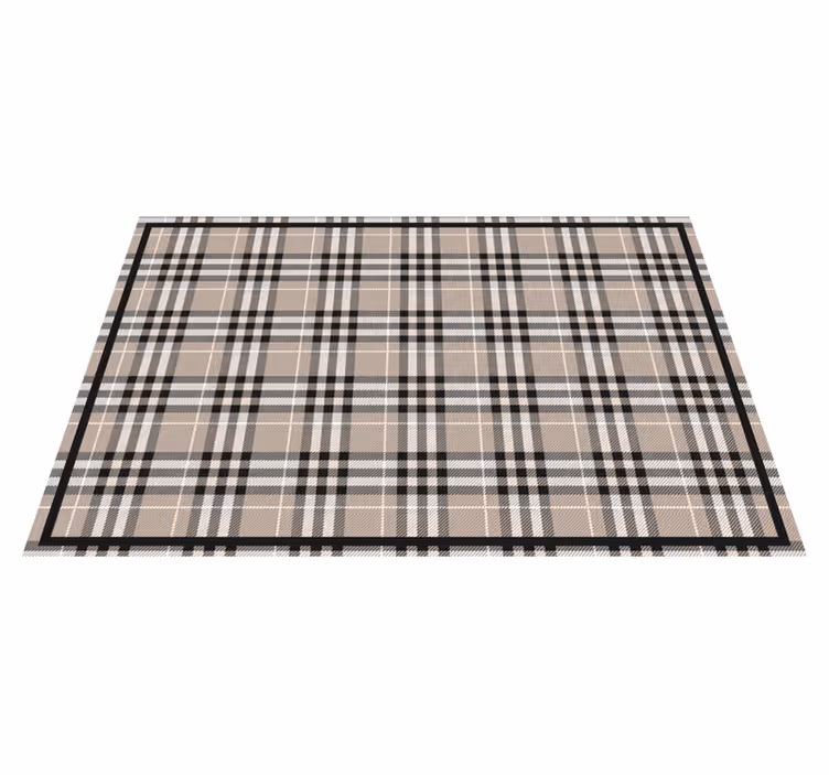 Traditional scottish grey tartan placemats - TenStickers
