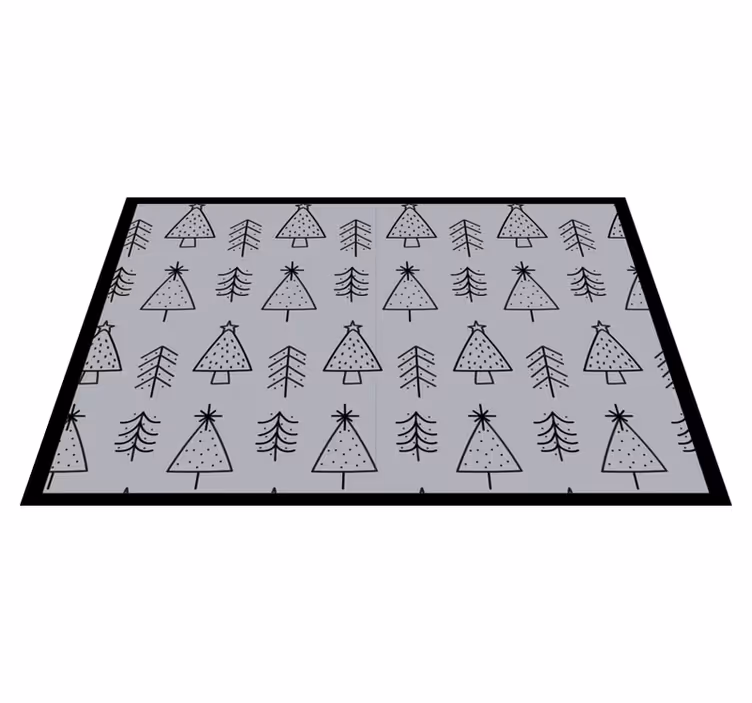 Christmas placemats with elegant christmas trees - TenStickers