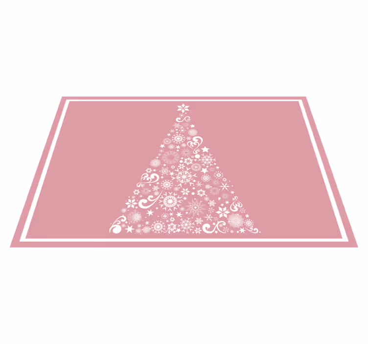 Christmas placemats with festive tree design - TenStickers