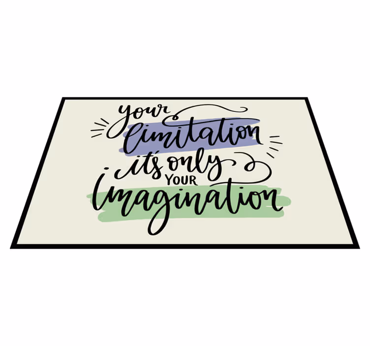 Placemat with quote motivational phrase art - TenStickers