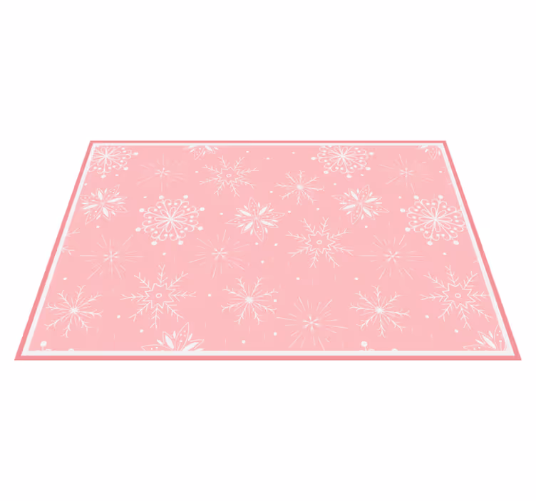 Christmas placemats with snowflake texture - TenStickers