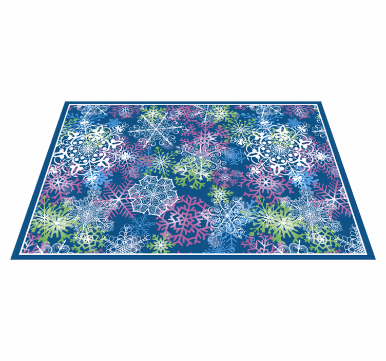 Christmas placemats snowflake pattern winter - TenStickers