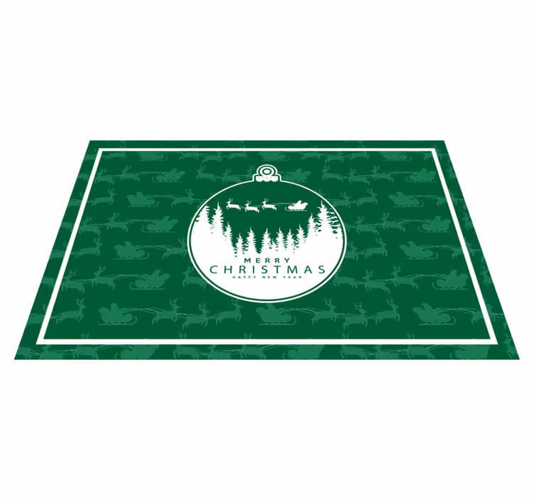 Christmas placemats christmas ornament design - TenStickers