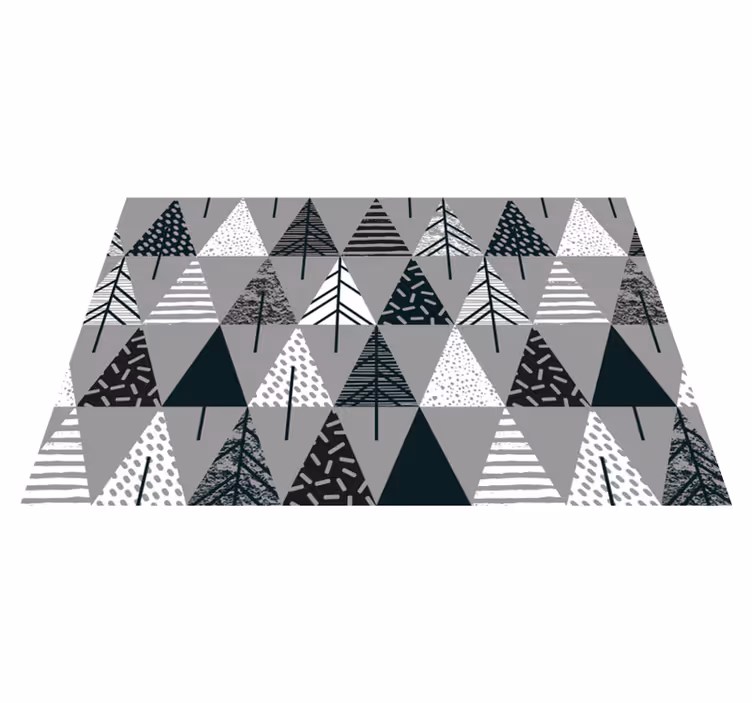 Christmas placemats with a stylish pine tree design - TenStickers