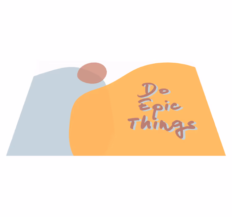 Placemats with quote do epic things - TenStickers