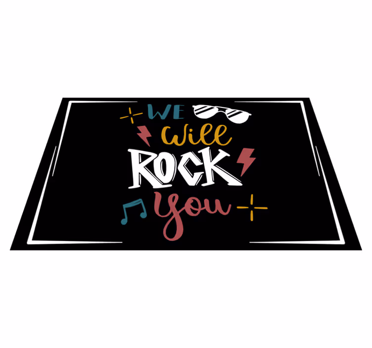 Placemats with quote live life in full bloom - TenStickers