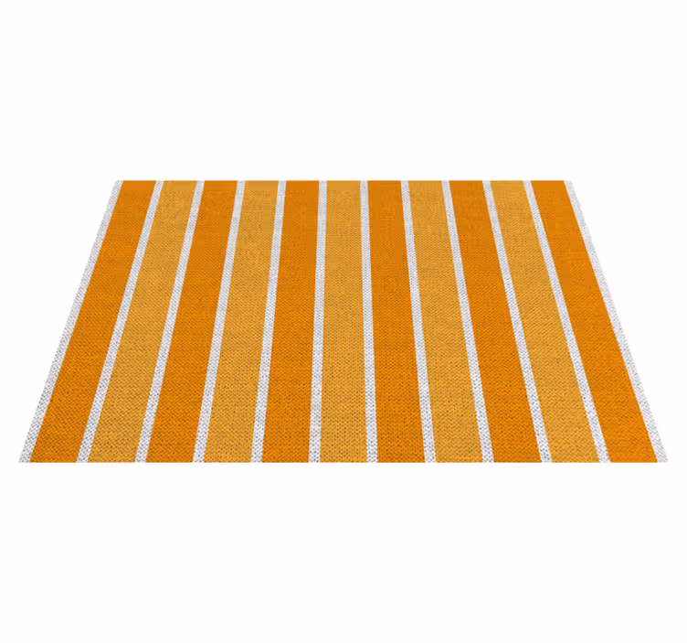 Modern placemats striped orange surface - TenStickers