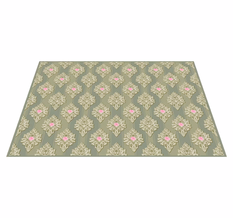 Elegant placemats with floral motif grace - TenStickers