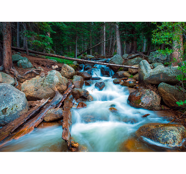 Wonder of nature waterfall wall mural - TenStickers