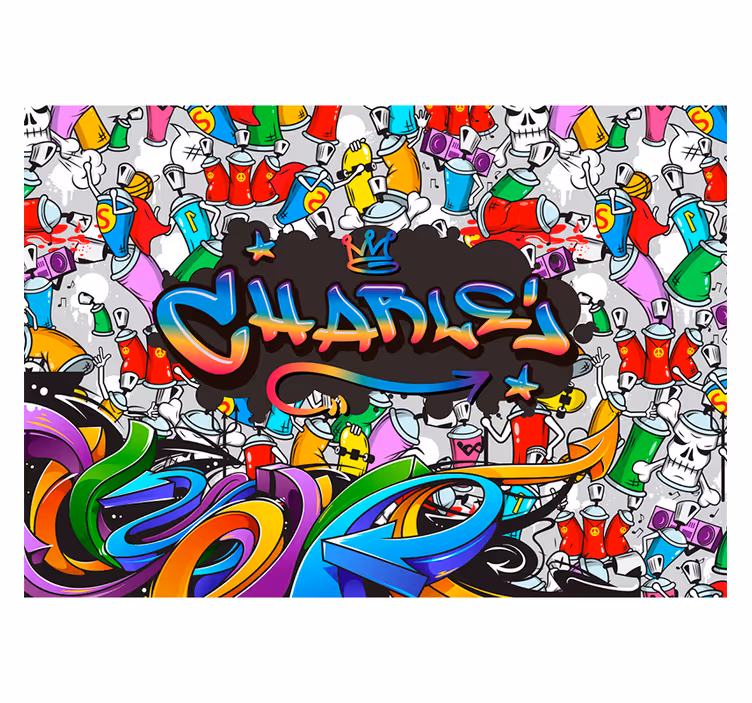 Street pictures name custom wall mural - TenStickers