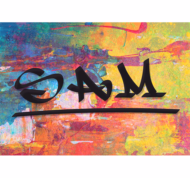 Paint splashed background custom wall mural - TenStickers