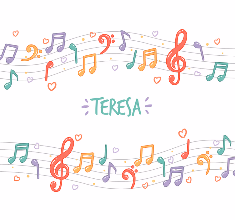 Personalized music theme  custom wall mural - TenStickers