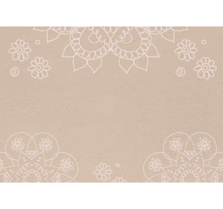 India pattern Mandala Wall Mural - TenStickers