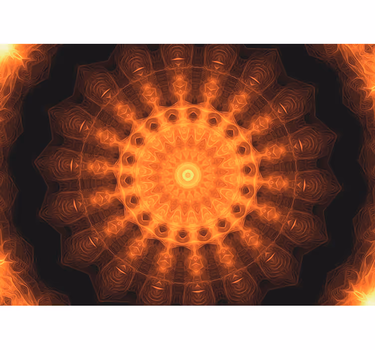 Painted sunrise Mandala Wall Mural - TenStickers