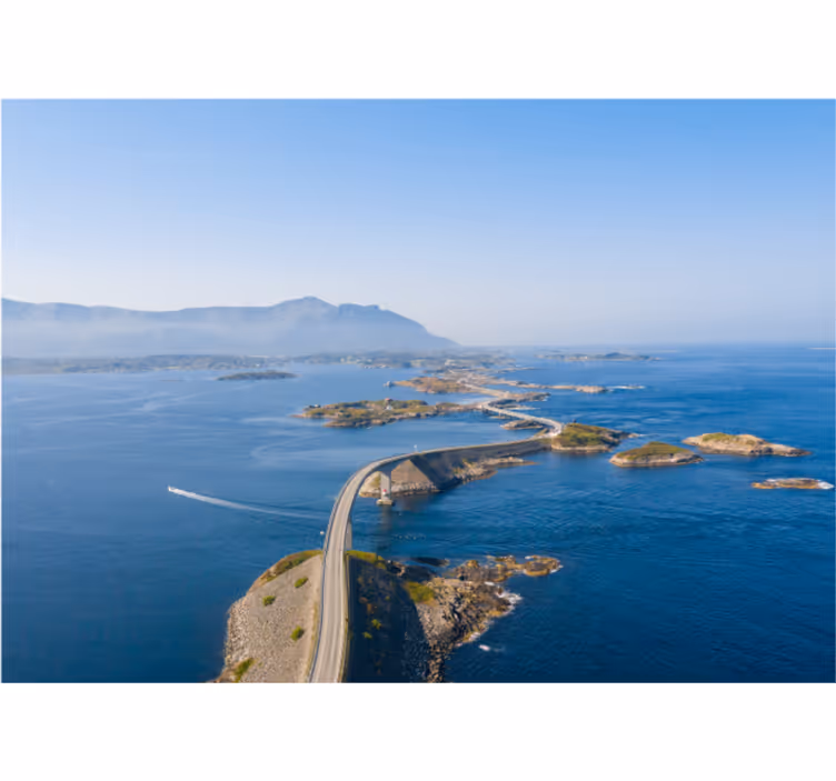 The Atlantic road Norway wall mural - TenStickers