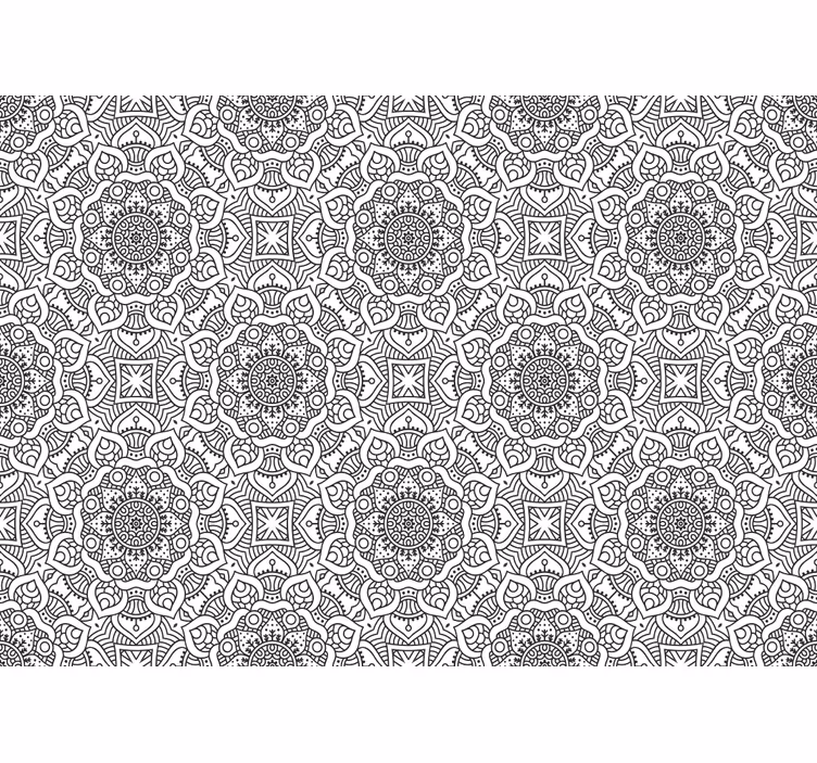 Detailed indian ornamental Mandala Wall Mural - TenStickers