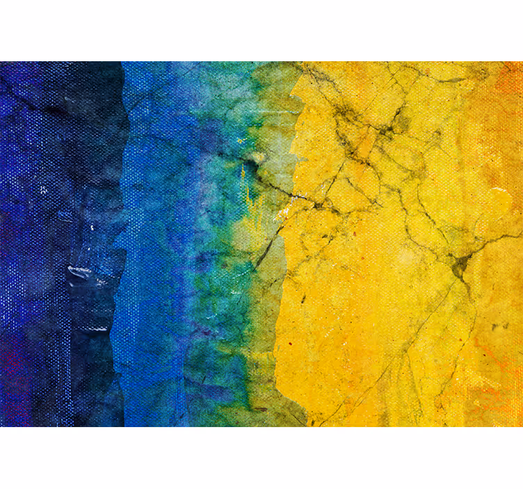 Abstract wall mural in lively color blends - TenStickers