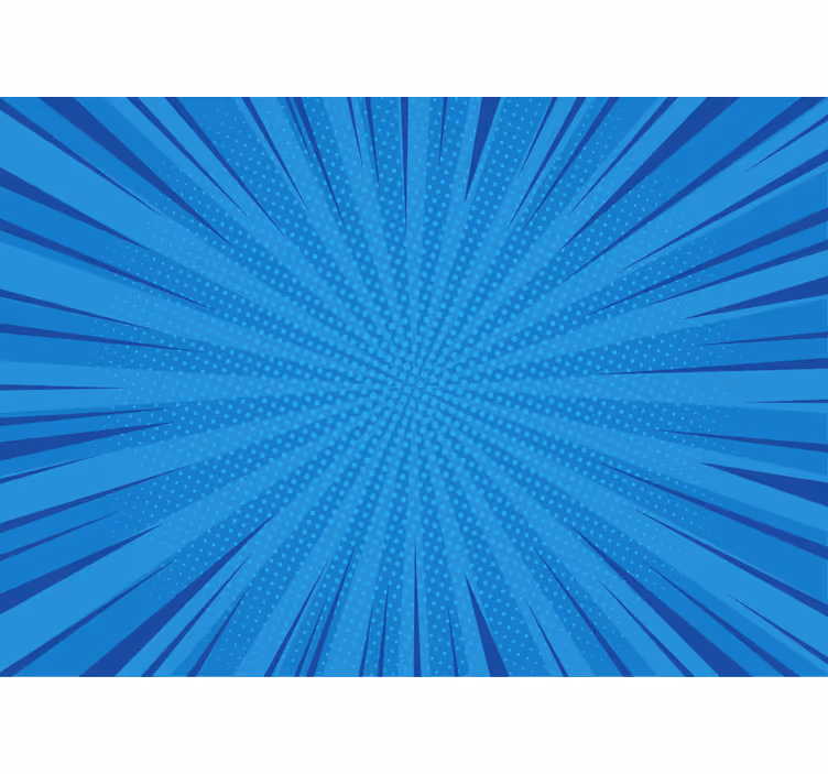 Blue pop comic background vintage wall mural - TenStickers