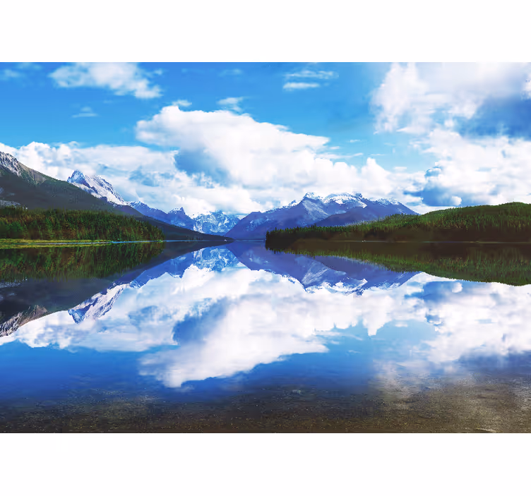 Fantastic summer landscape Mountain wall mural - TenStickers