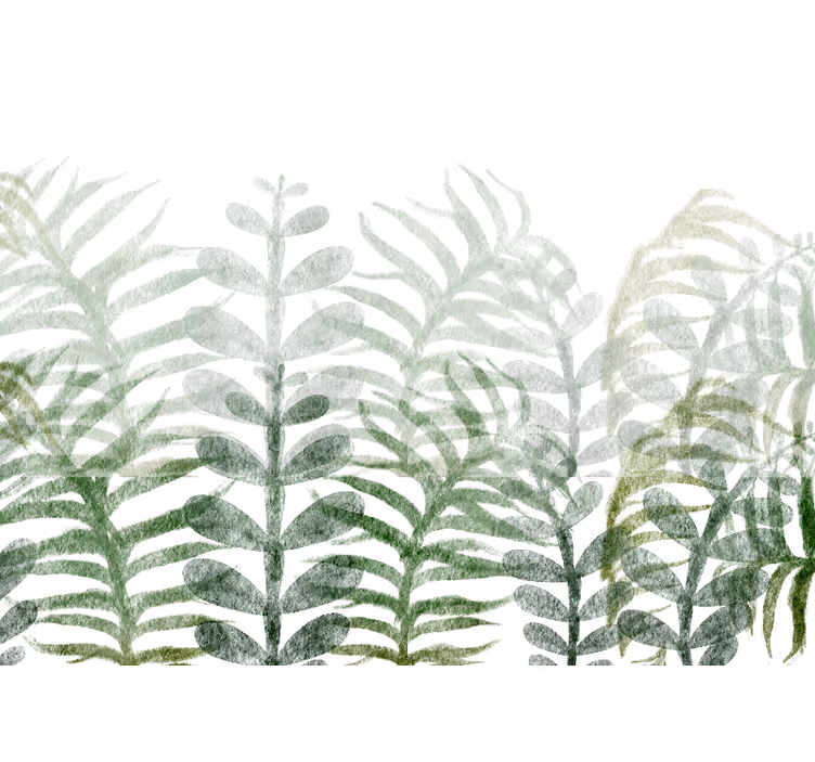Tropical Palm Leaf nature wall mural - TenStickers