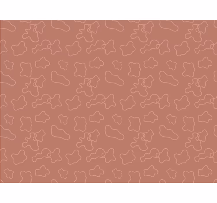 Terracotta white cercles Abstract Wall Murals - TenStickers