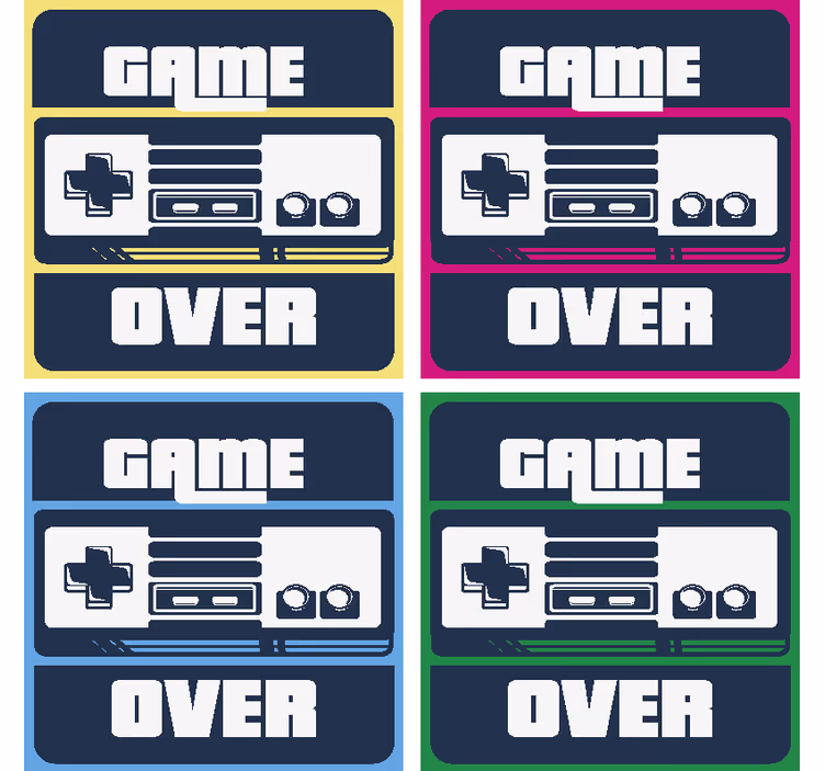 Gamer geek drink coasters - TenStickers