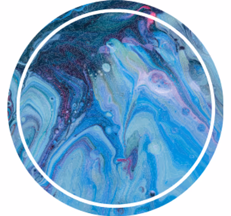 Texture coasters with swirling blue design - TenStickers
