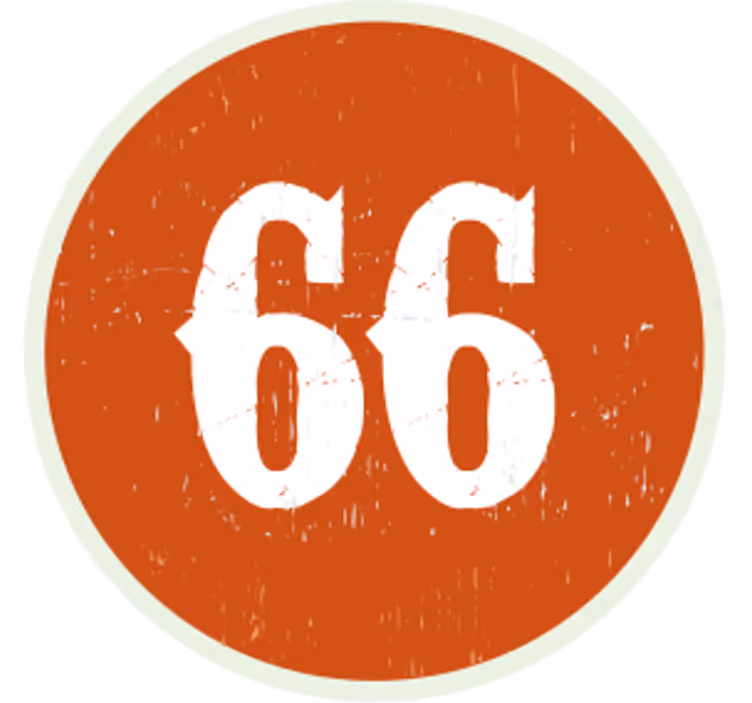 Personalisable coasters with circular number label - TenStickers