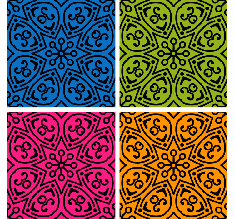 Beer mats with bold patterns - TenStickers