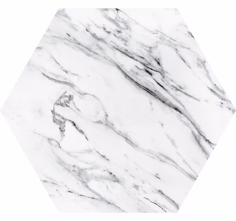 Texture coasters hexagonal marble design - TenStickers