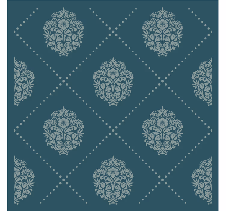Texture coasters with elegant floral design - TenStickers