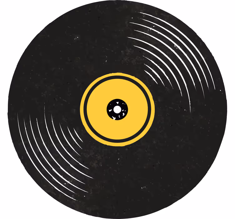 Geek coasters inspired by vinyl record art - TenStickers